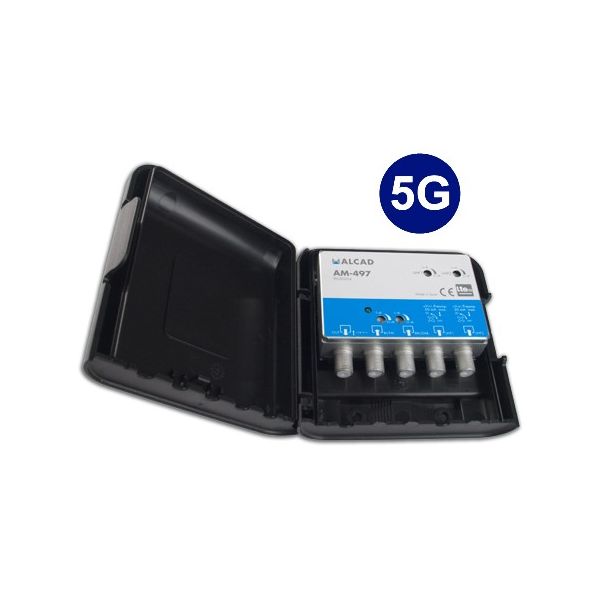 Alcad Amplificador AM497 4ent 3xuhf/biii/dab Dc 5g