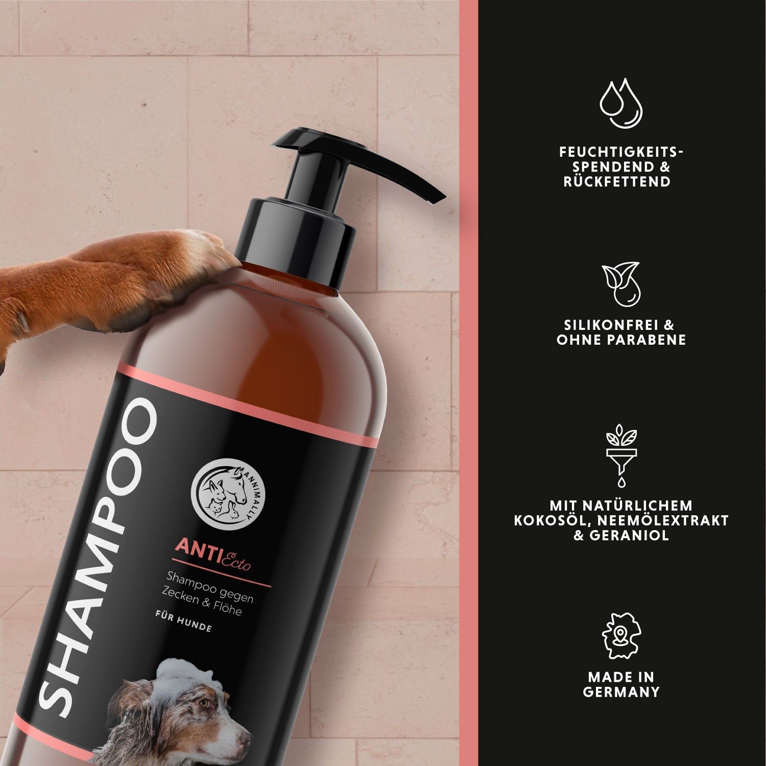 Annimally Anti Ecto Zecken- & Floh-Shampoo