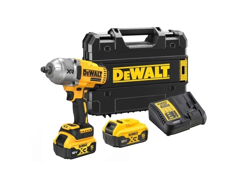 DeWALT DCF900P2T-QW, Momentnøgle, Børstefri, Sort, Gul, 1/2