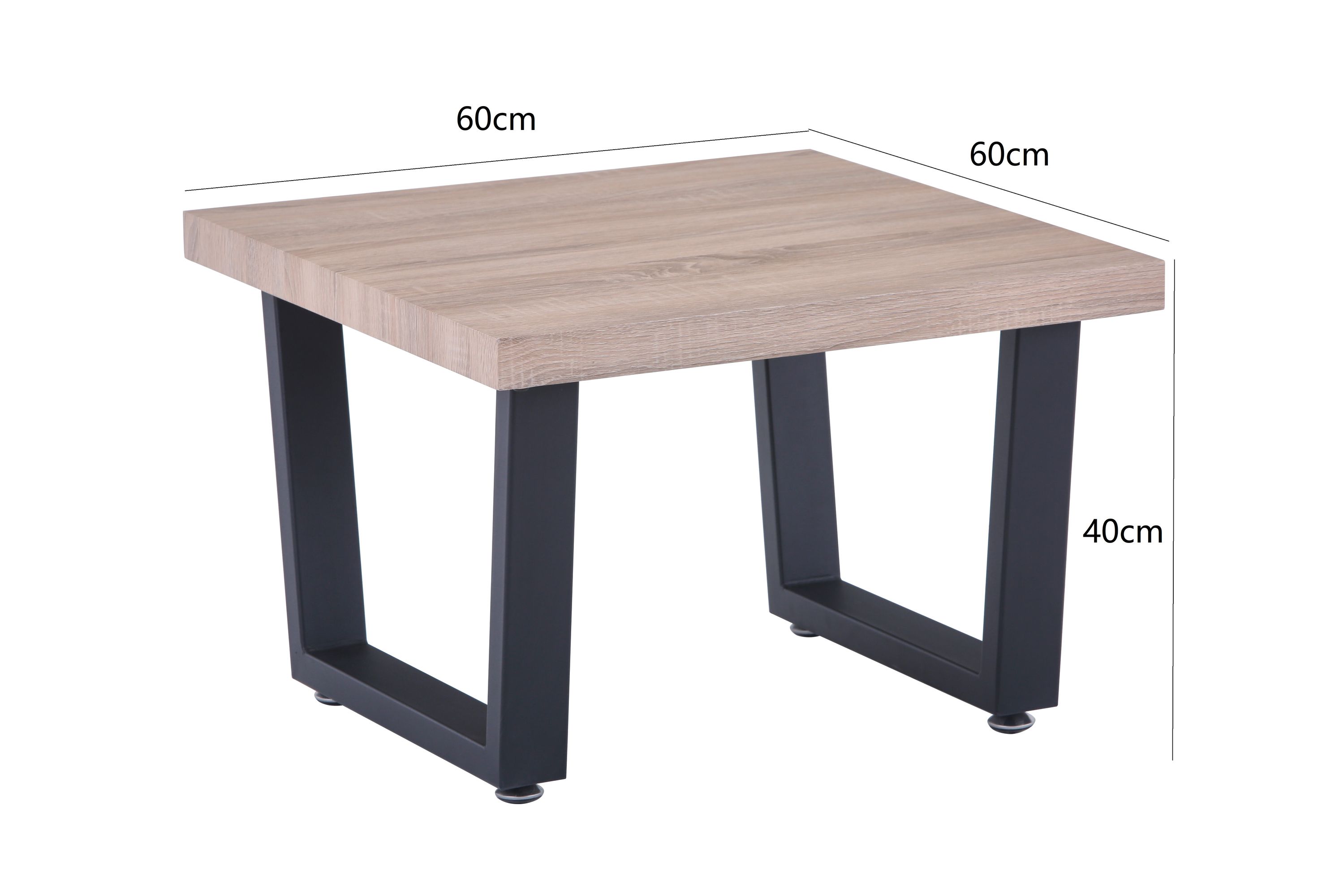Couchtisch 60x60 Eiche Dekor Beistelltisch Wohnzimmertisch Sofatisch Tisch