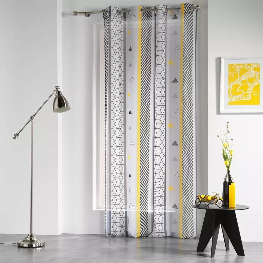 Voilage œillets (140 x 240 cm) Yellow Mix