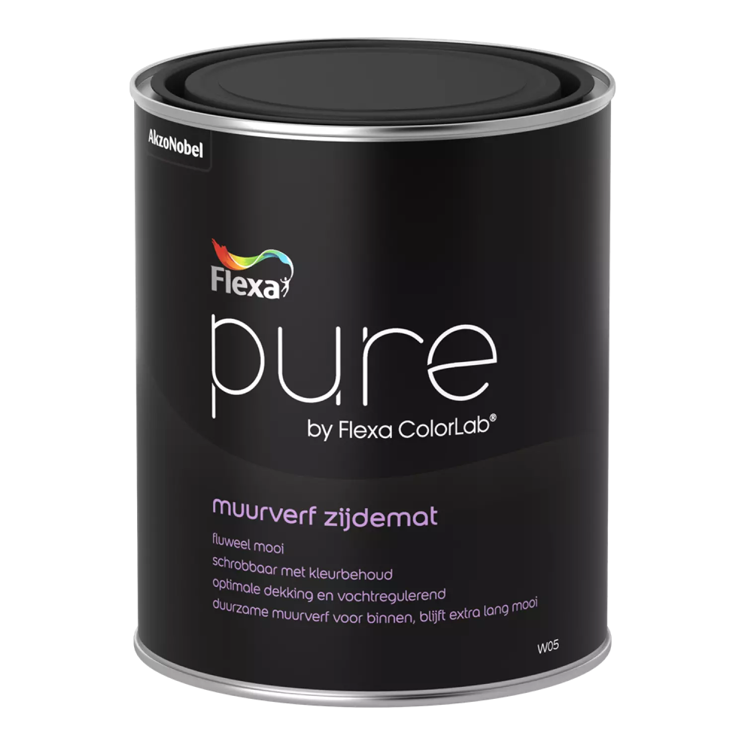 Flexa Pure Muurverf Zijdemat - op kleur gemengd - 1L
