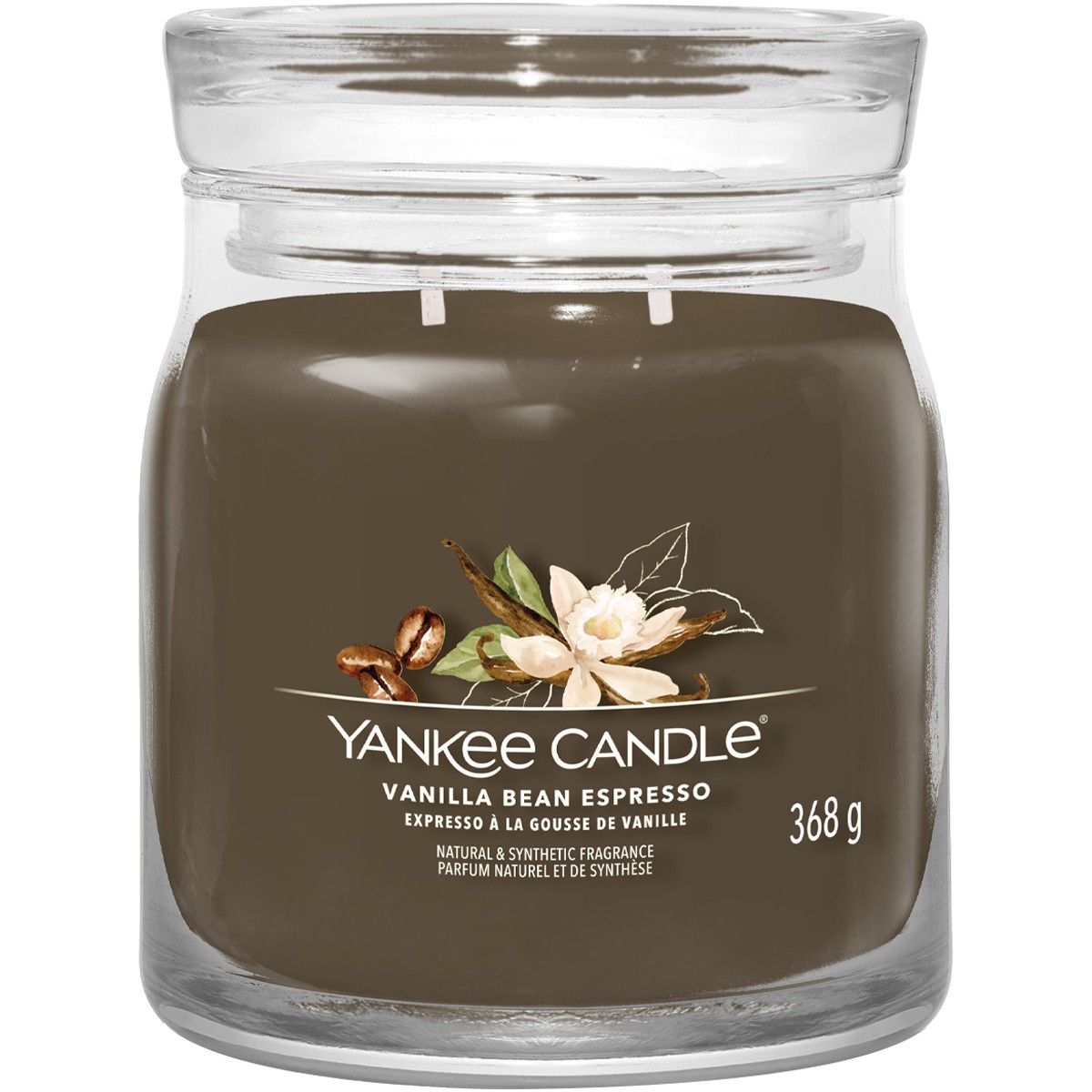 Bougie gobelet - Expresso à la gousse de vanille - Modèle medium - 368 g
