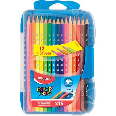 Maped Color'Peps - 15 Crayons de couleur