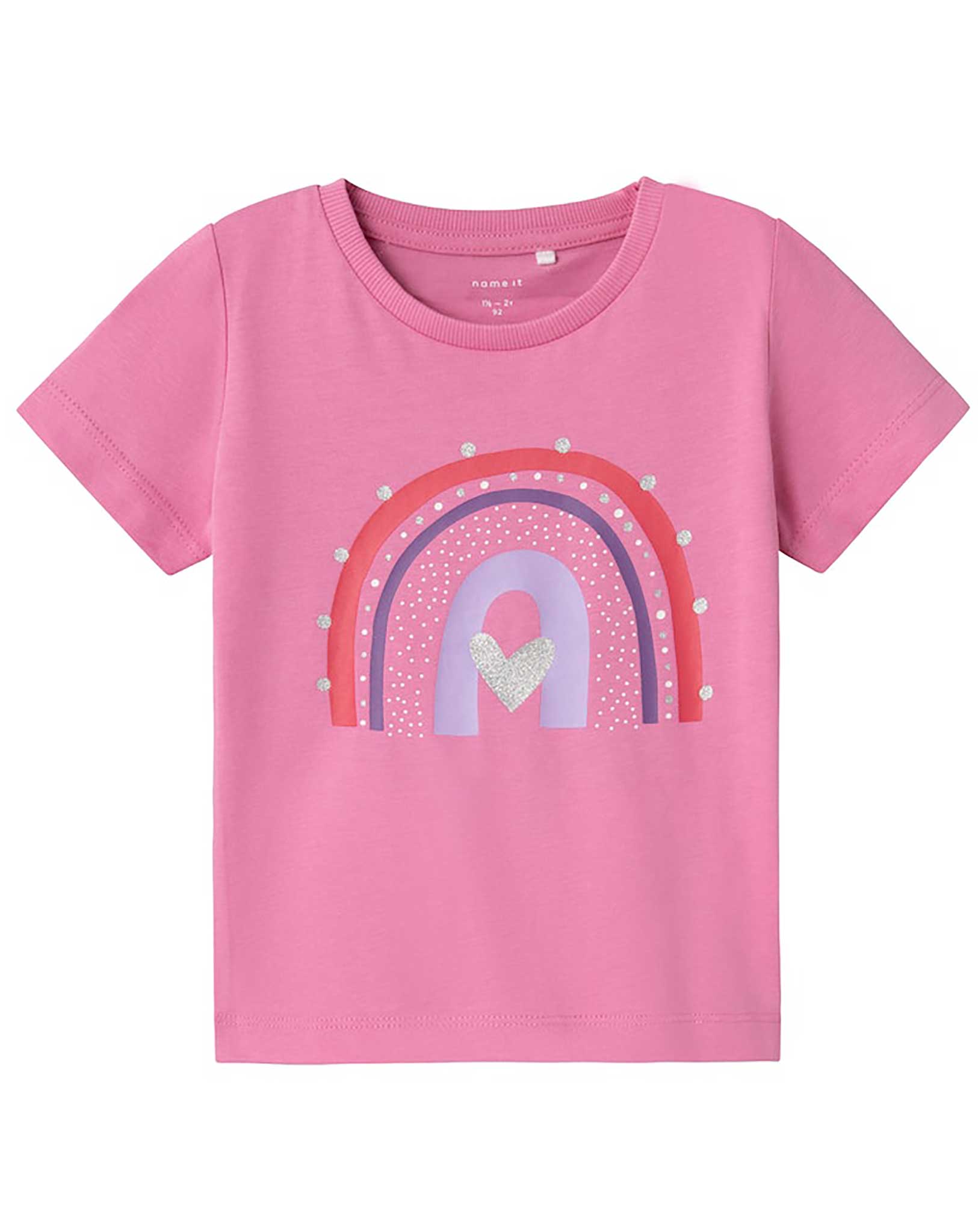 T-Shirt NMFBEATE RAINBOW in wild orchid