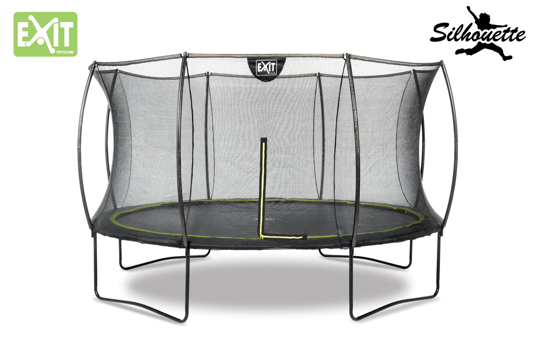 EXIT Silhouette - Trampoline - Zwart - 366 cm
