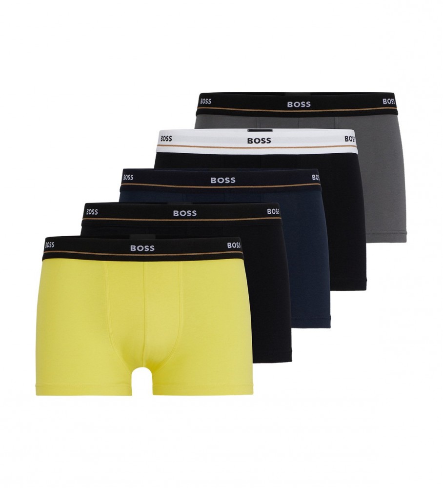 Pacote BOSS com 3 Cuecas Boxer Essenciais Multicores