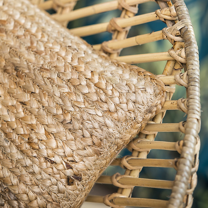 Coussin jute naturel Deco&Co L.50 x l.30 cm