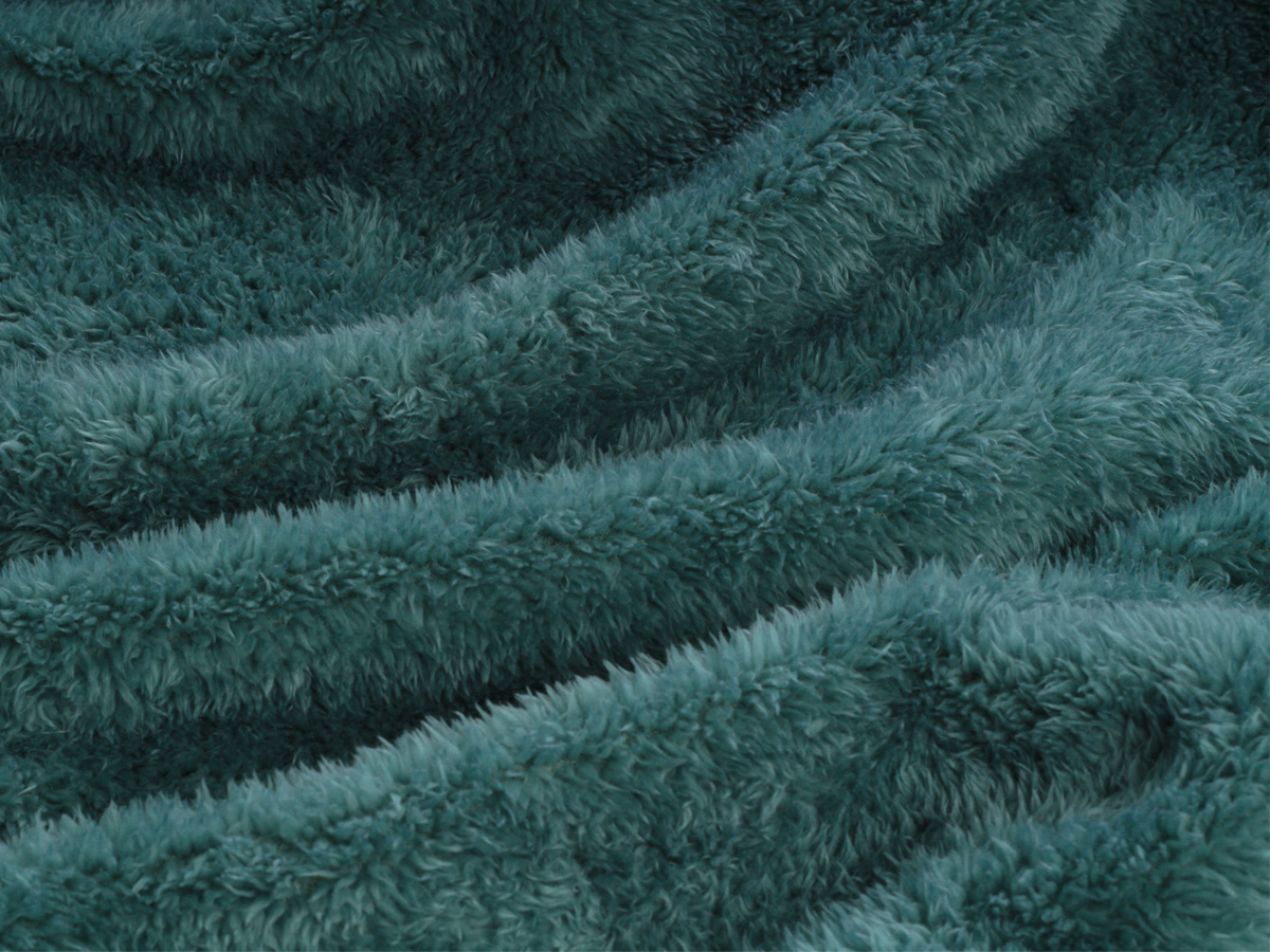 PHLOX Teddy 130 x 170 cm plaid - groen blauw
