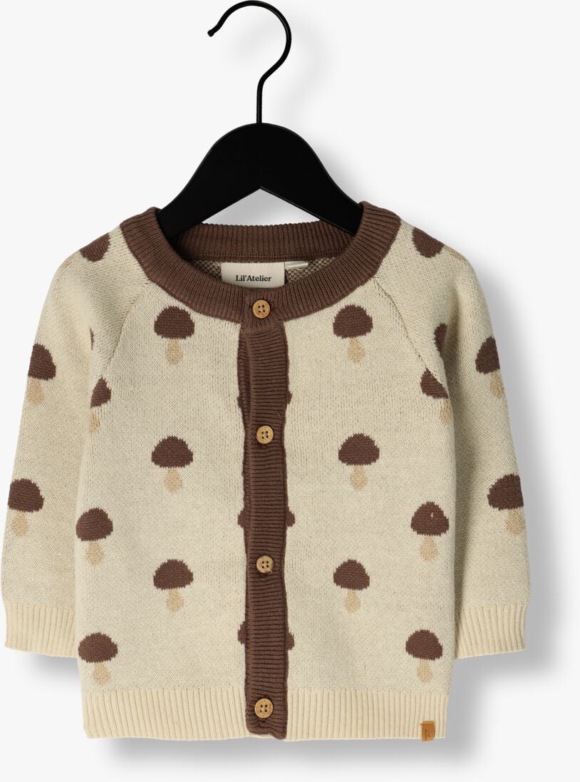 LIL\\' ATELIER ecru lil' atelier vest nbmsaran ls knit card