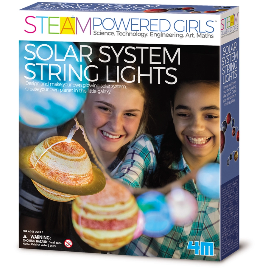 4M Steam Powered Girls - Solarsystem Lichterkette Mehrfarbig