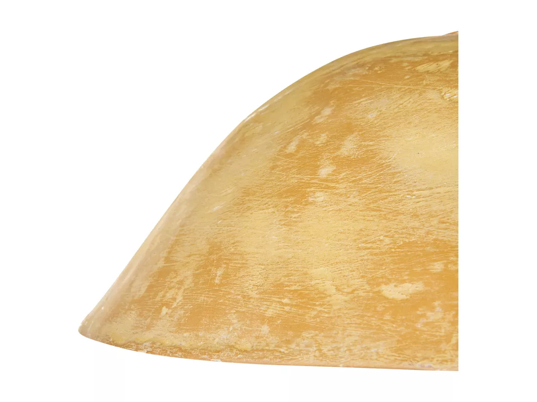 Lampe suspension WAYAMBO Papier-mâché Jaune