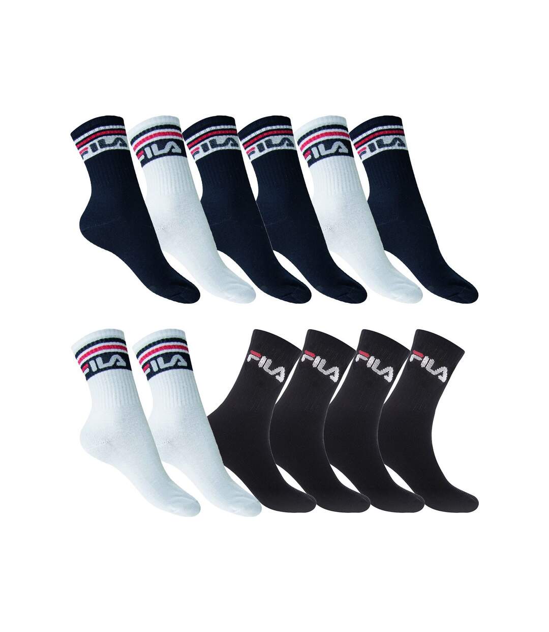 Pack Surprise de 12 Paires de chaussettes tennis Femme