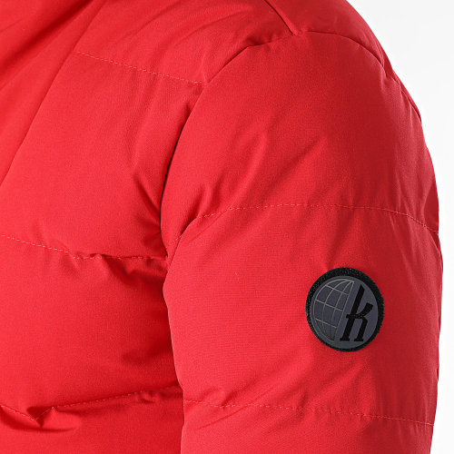 Doudoune Capuche Rouge