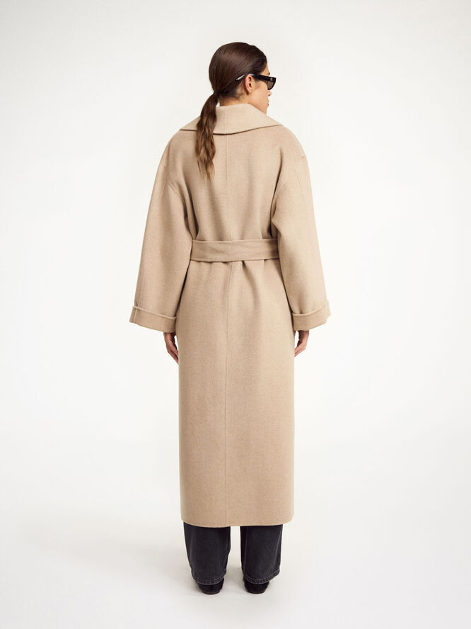 By Malene Birger TRULLEM. coat - 100% wool Grey brown melange