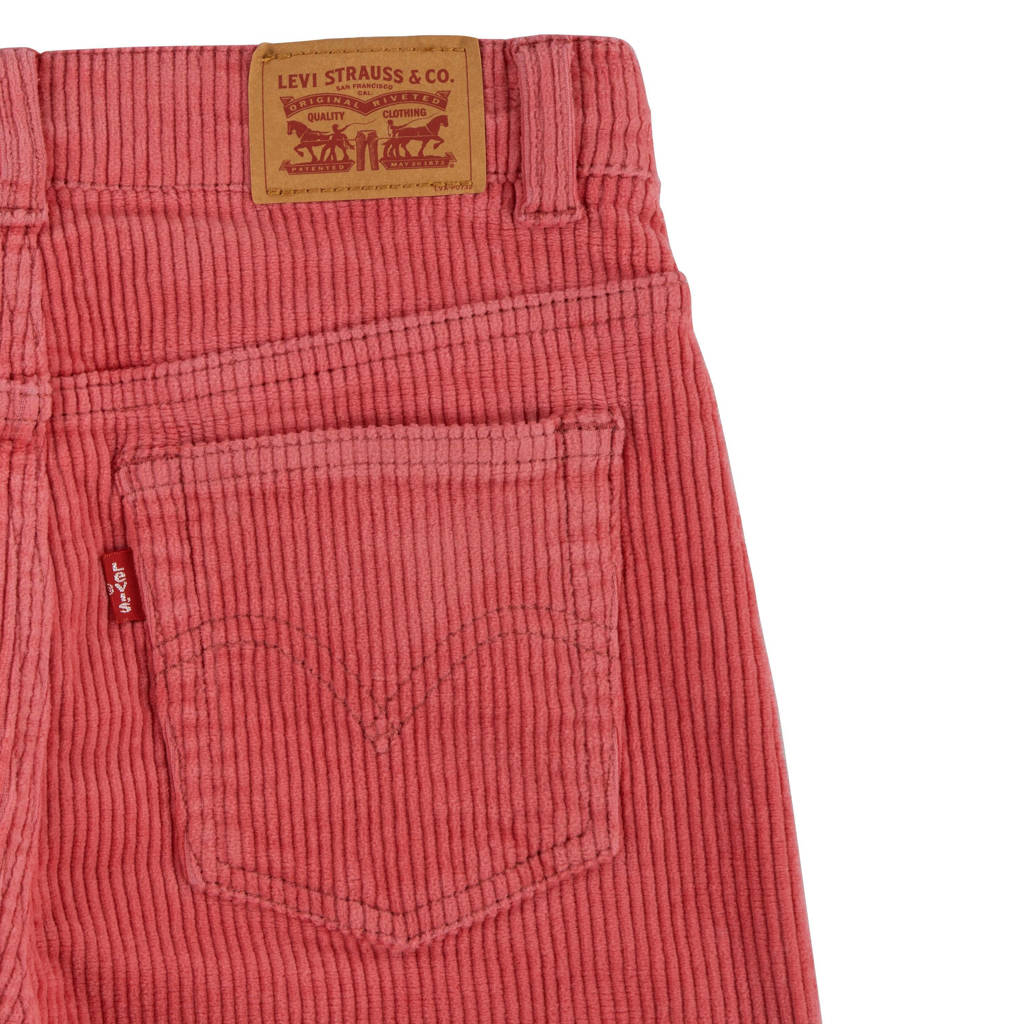 Levi's corduroy mom broek donkerroze