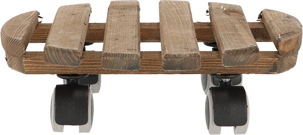 Esschert Design plantentrolley Esschert's Garden bruin D 28,8 H 8,3 cm