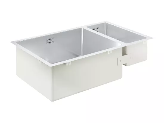 Evier à encastrer 1 bac et demi GROHE K700U acier inoxydable 76 x 45 cm