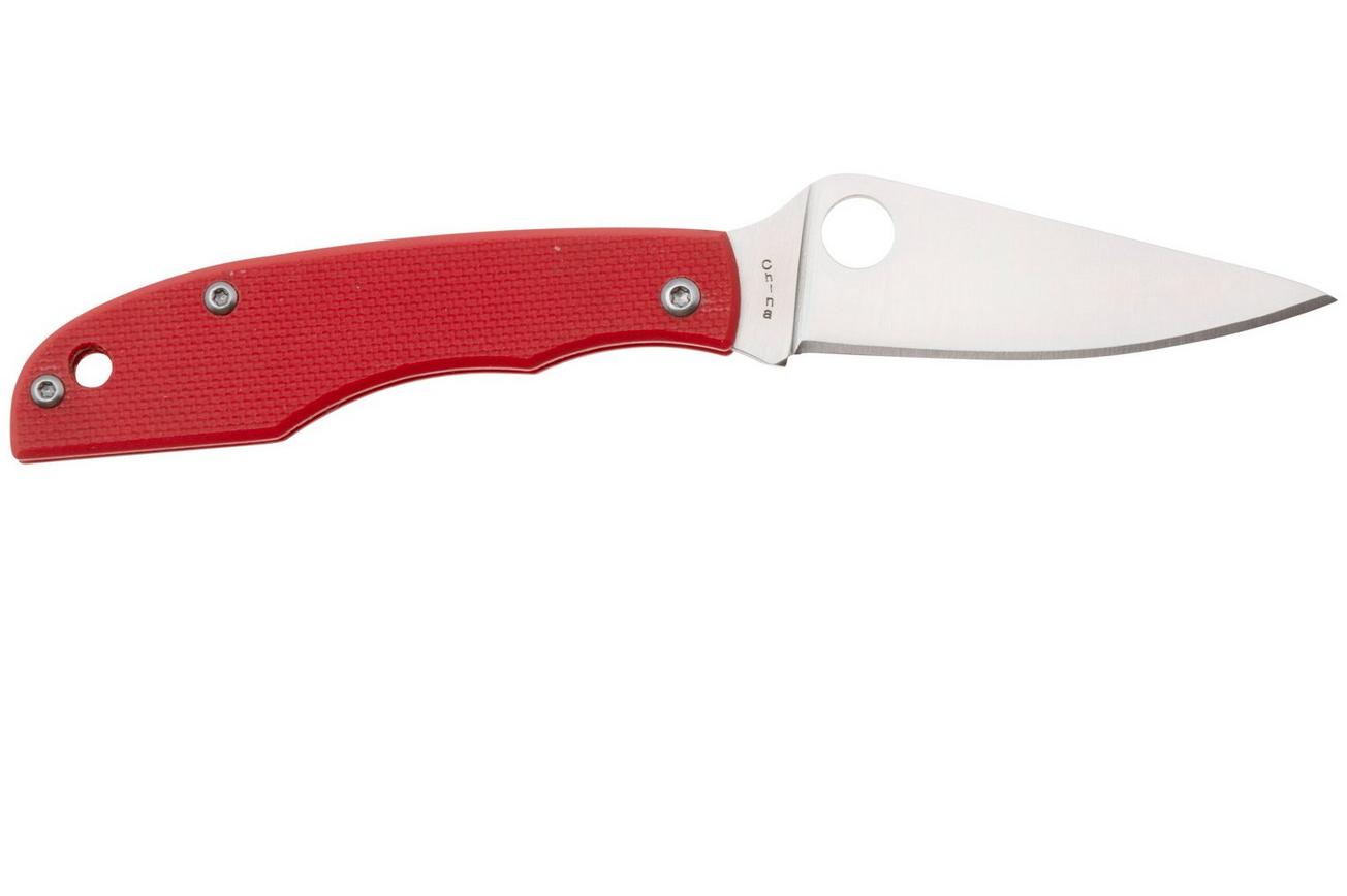 Spyderco Grasshopper Red G10 C138GRDP sleutelhangerzakmes