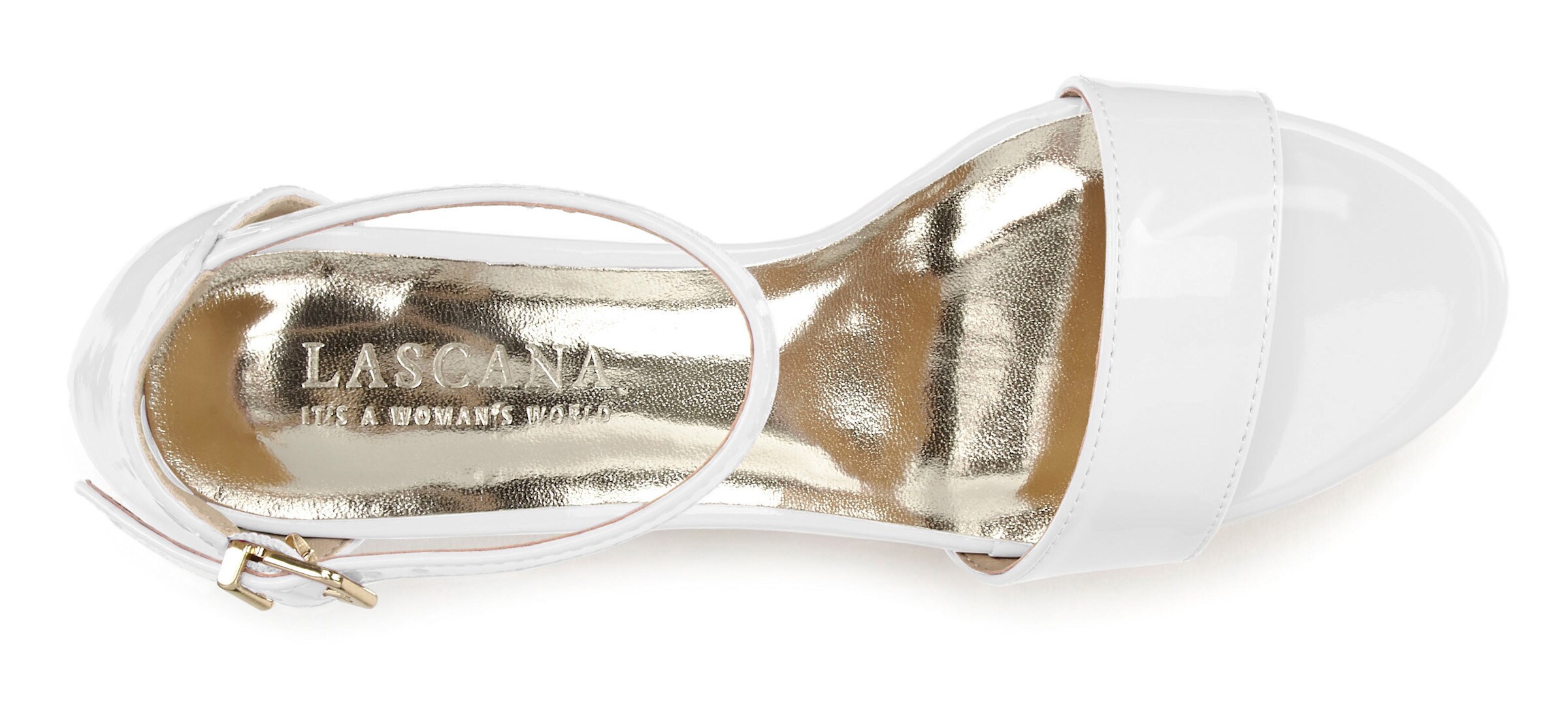 LASCANA High-Heel-Sandalette in weiß