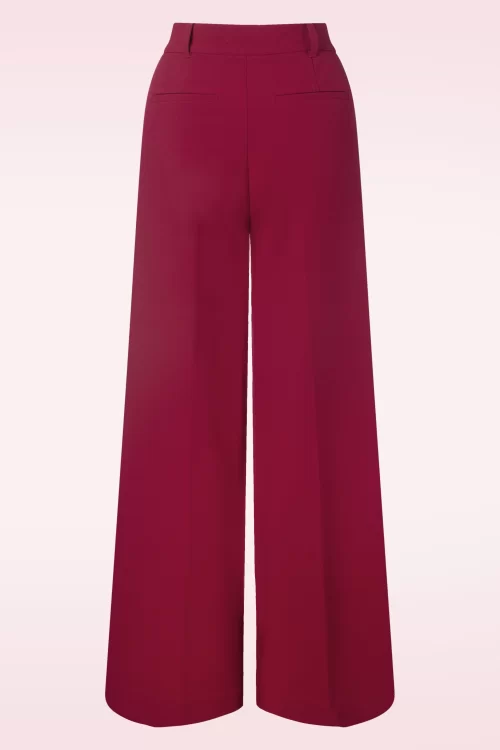 King Louie Chloe Marple pantalon in rumba rood