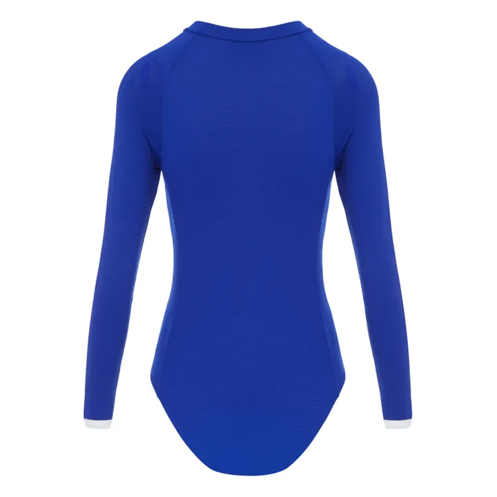 Juillet Juillet Maillot de Bain Anti-UV Matière Recyclée Uni Gaufré - Collection Femme | Bleu