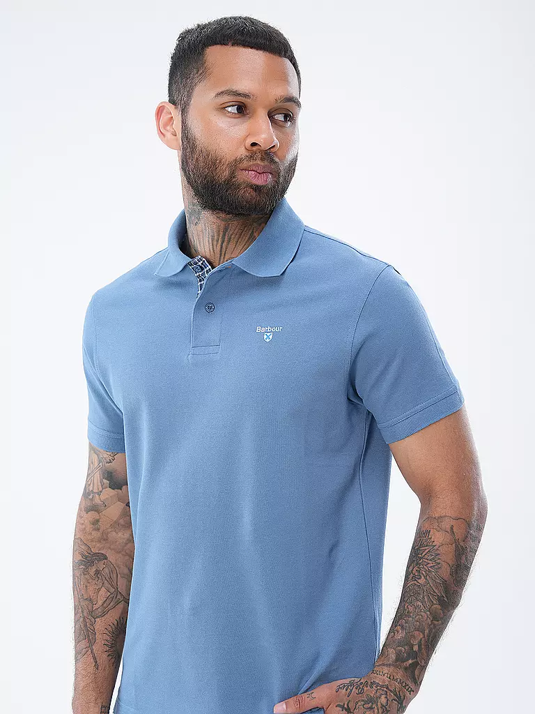 BARBOUR Poloshirt Regular Fit blau