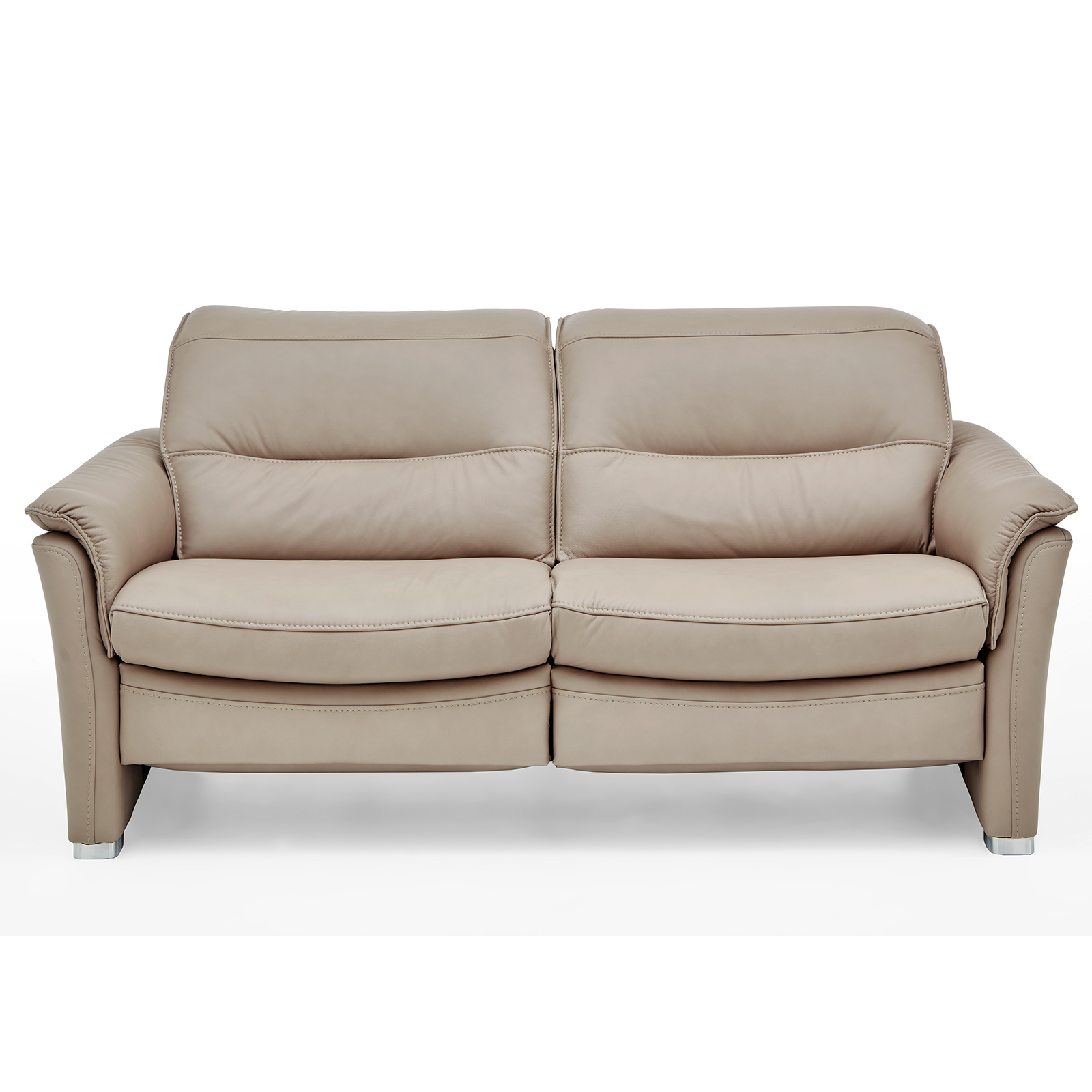 2,5-Sitzer-Ledersofa - pearl - Basismodell