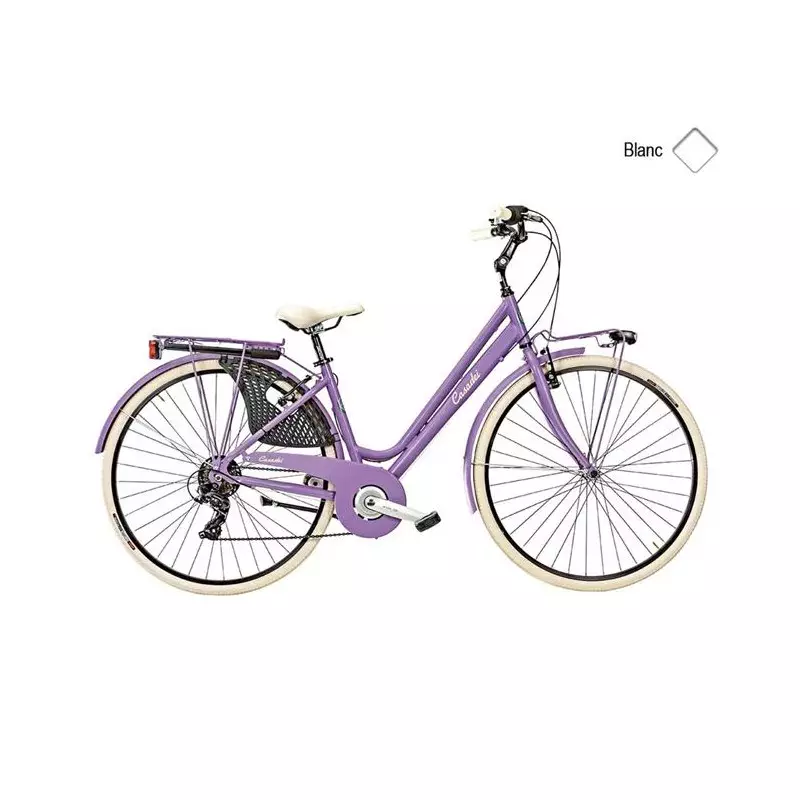 Vélo CASADEI cottage 28´´ femme 6v h44 alu blanc
