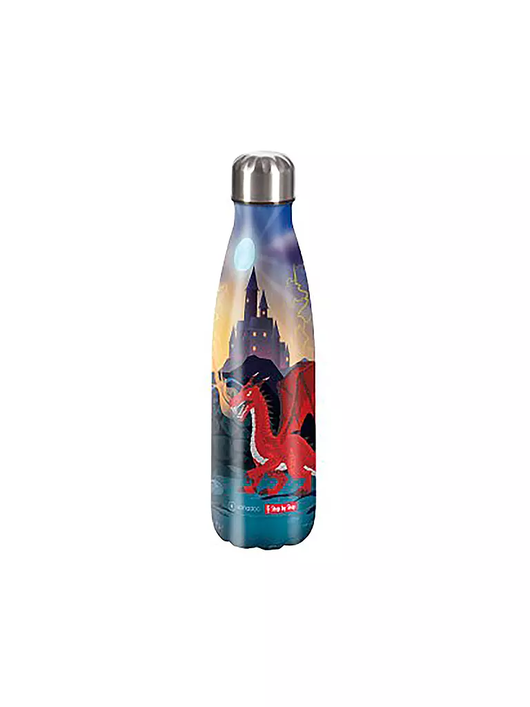 STEP BY STEP Edelstahl Trinkflasche 0,5L Dragon Draco bunt