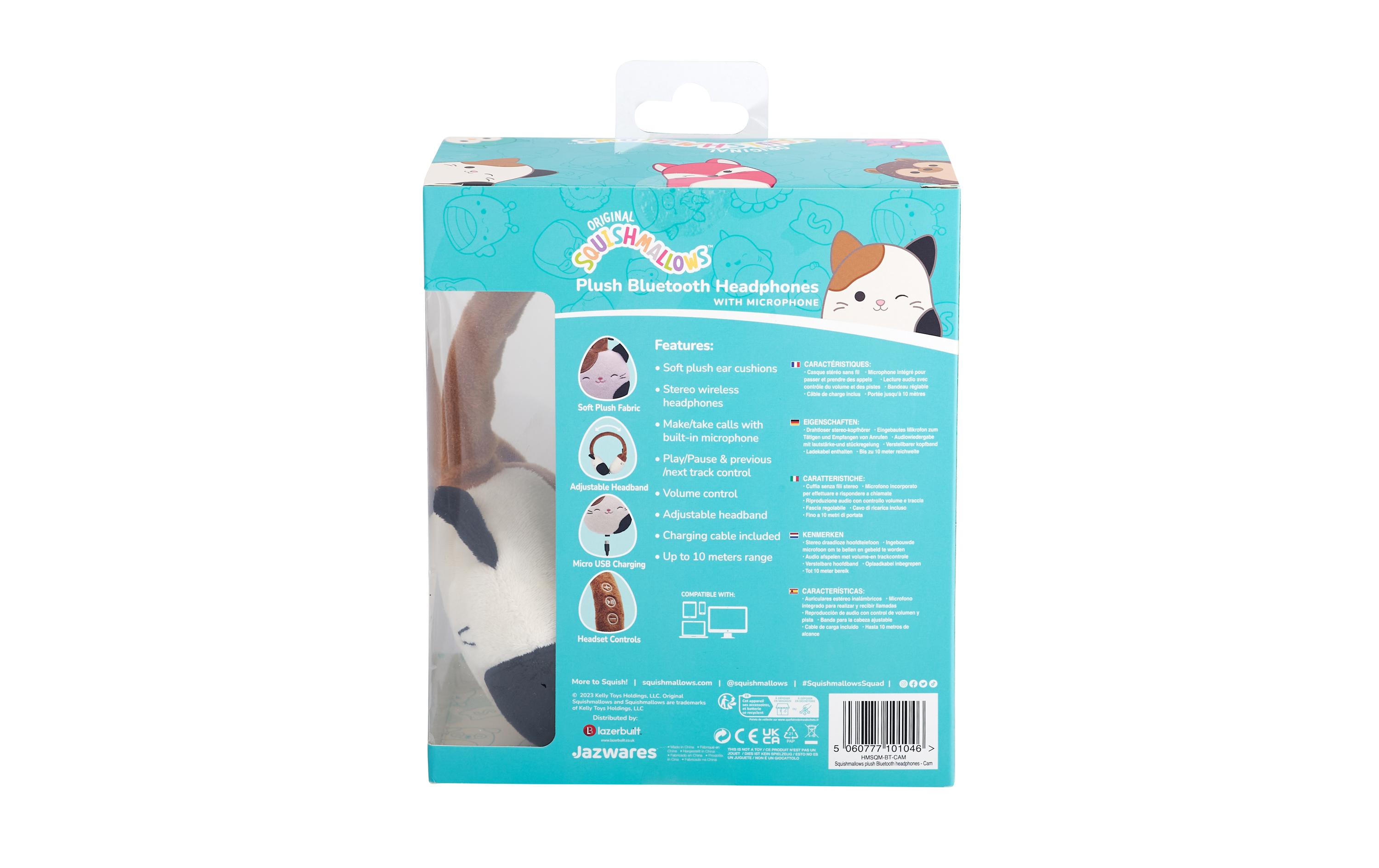 Kinderkopfhörer Cam Bluetooth Braun/Schwarz/WeissKabellose Plüsch-Kopfhörer