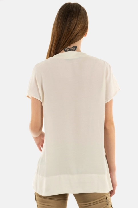 tee shirt lauren vidal te2072 creme