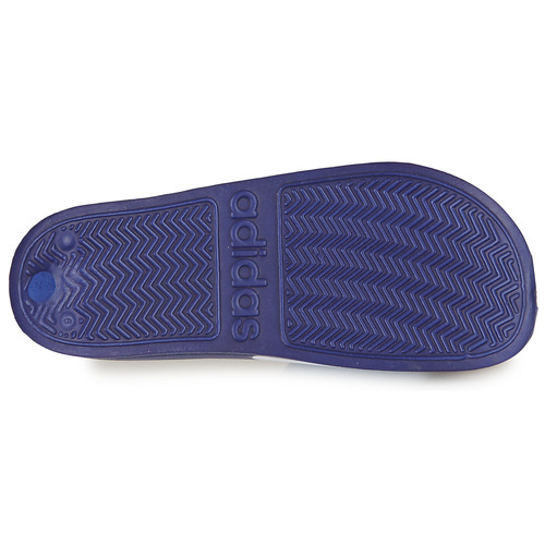 adidas Performance - ADILETTE SHOWER - Blanc / Bleu / Rouge