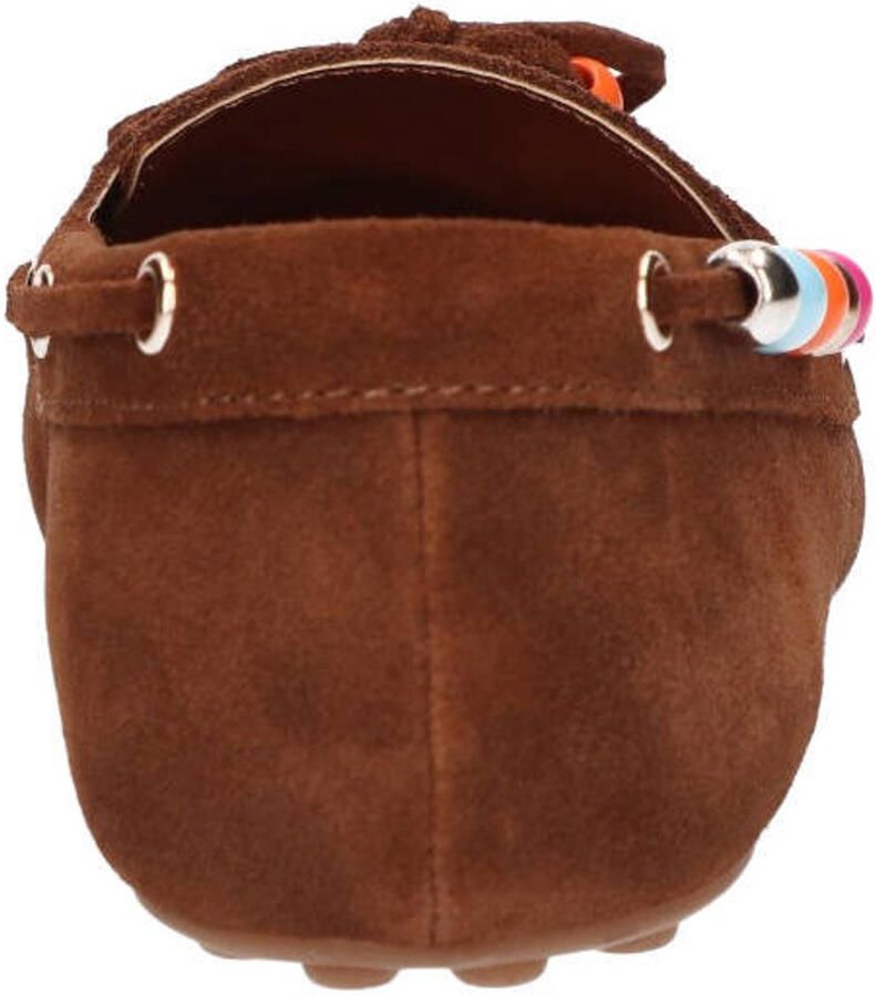 La Strada Loafer Cognac Suede Damesschoenen