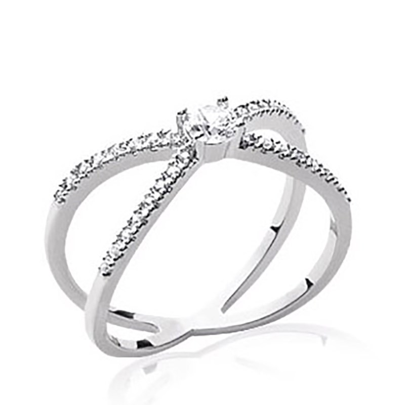 Bague Femme - Argent 925 - Oxyde de zirconium