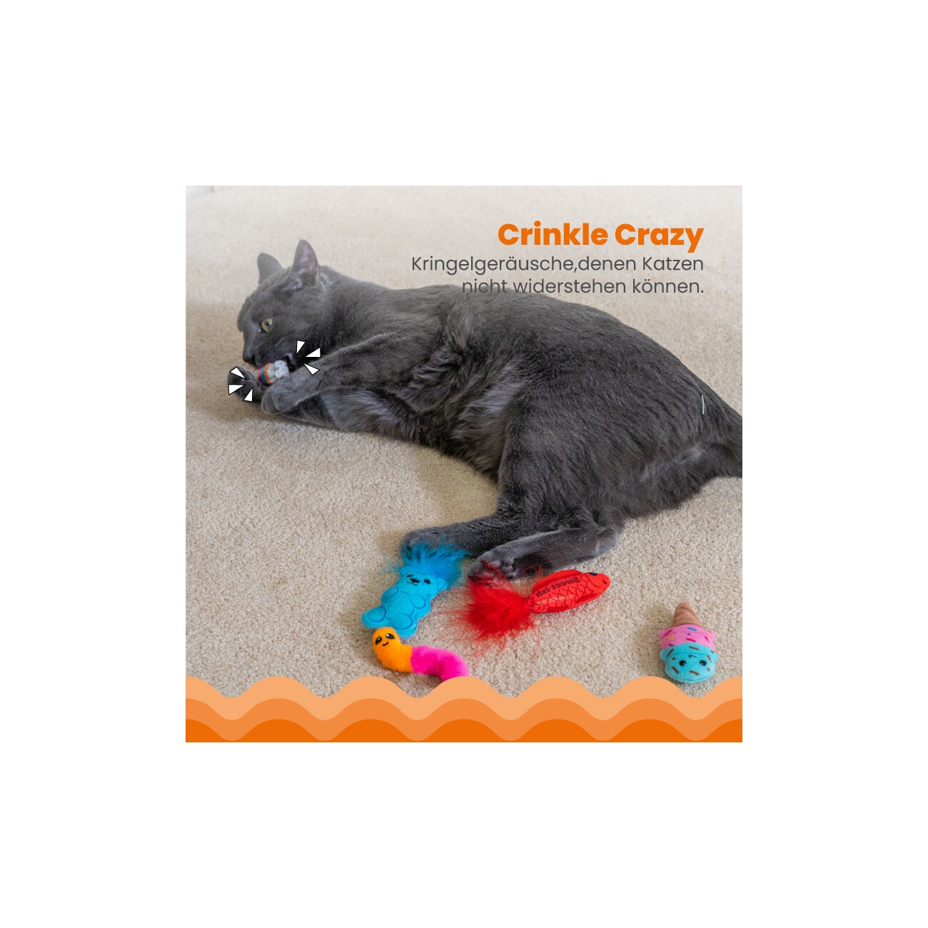 Outward Hound Kitty Sweet Treat 6-er Pack by Catstages
