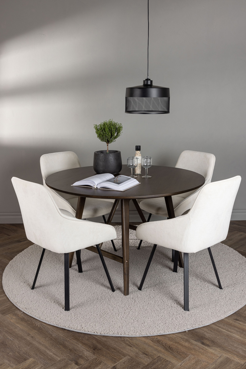 Eettafel Esra hout Donkerbruin
