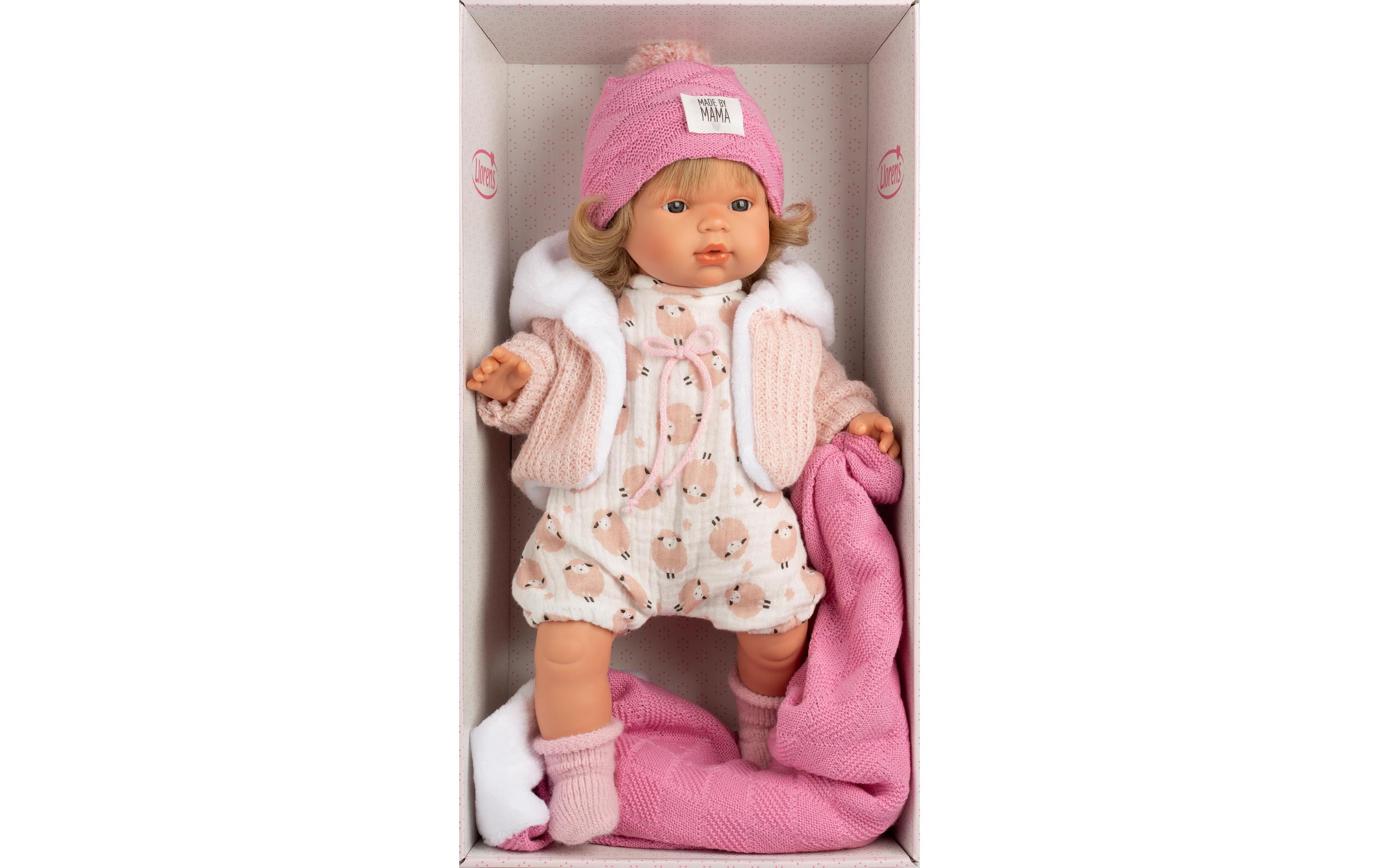 Babypuppe Lola 38 cmGrosse Anziehpuppe im trendigen Outfit