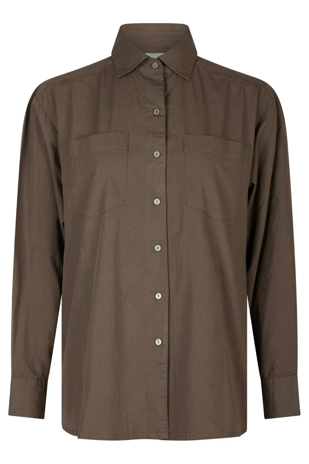 Neo Noir Dalma C Poplin Shirt 164332 warm grey