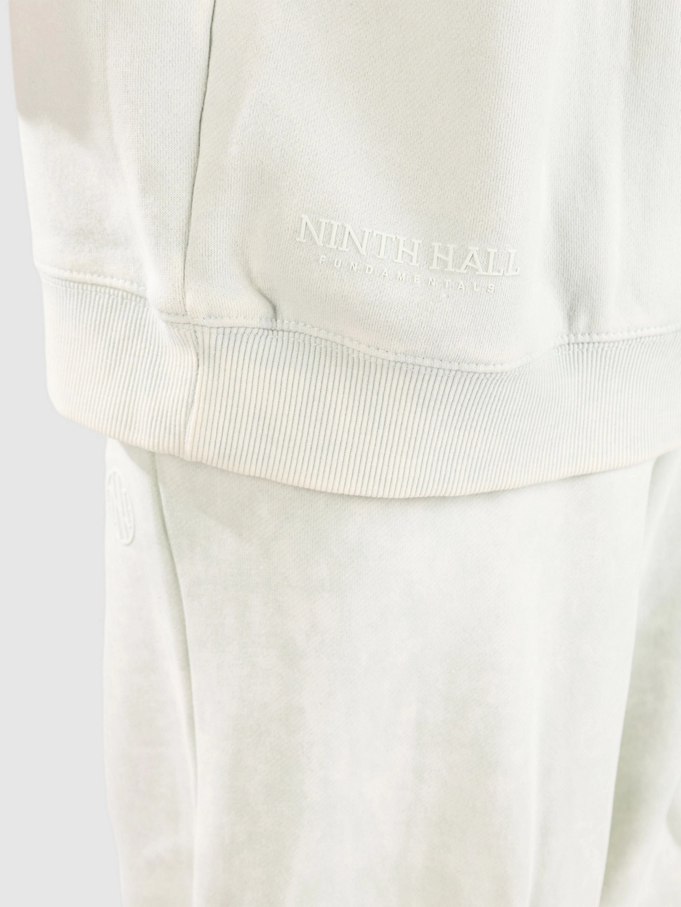 Ninth Hall Meena Full Zip Hoodie aqua mineral wash