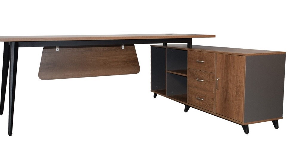 Jet-Line Schreibtisch SAN PAULO 2m rechts