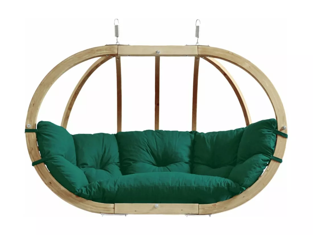 Canapé suspendu Globo royal Vert - coussin imperméable