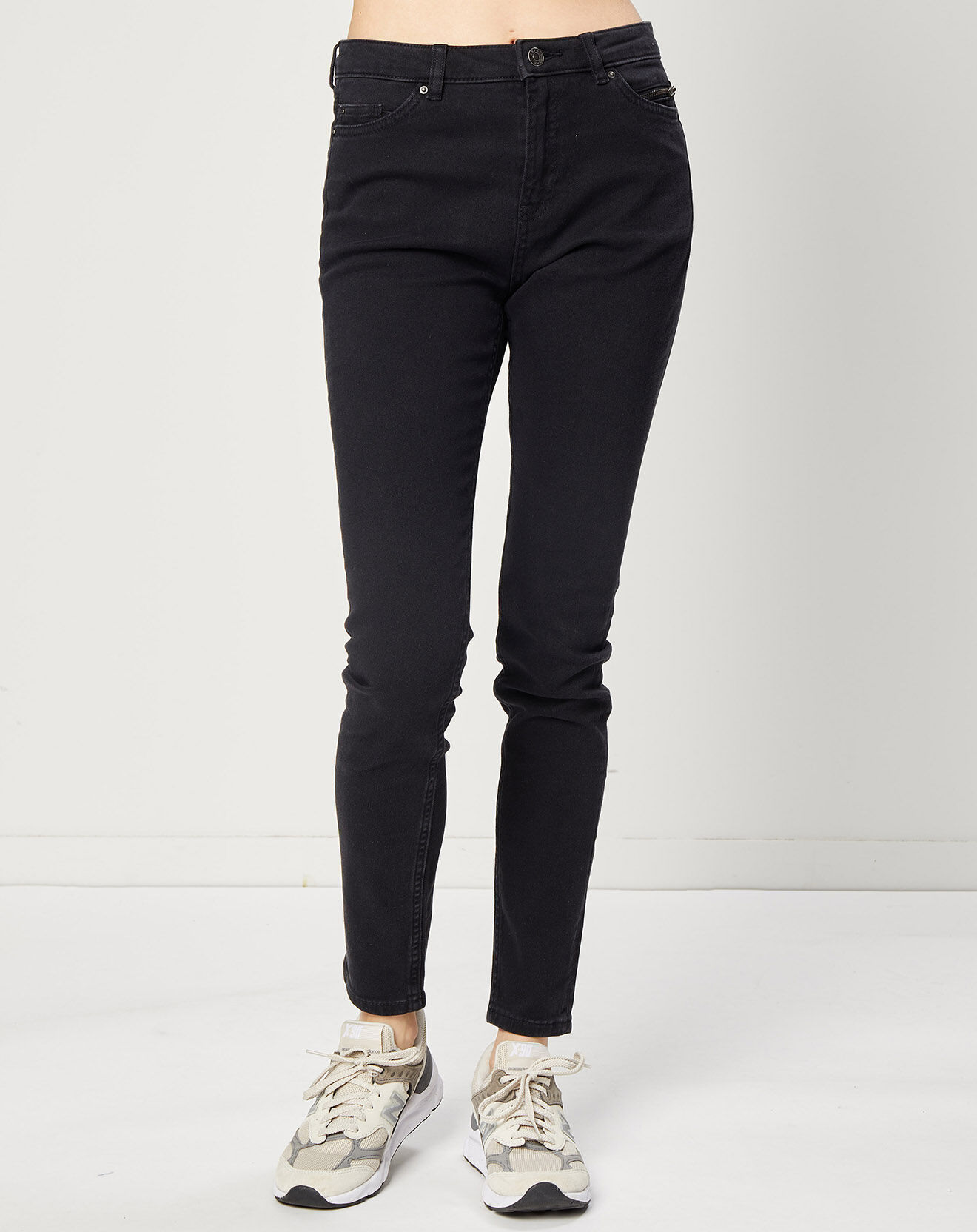 Esprit Jean Slim en Toile de coton noir