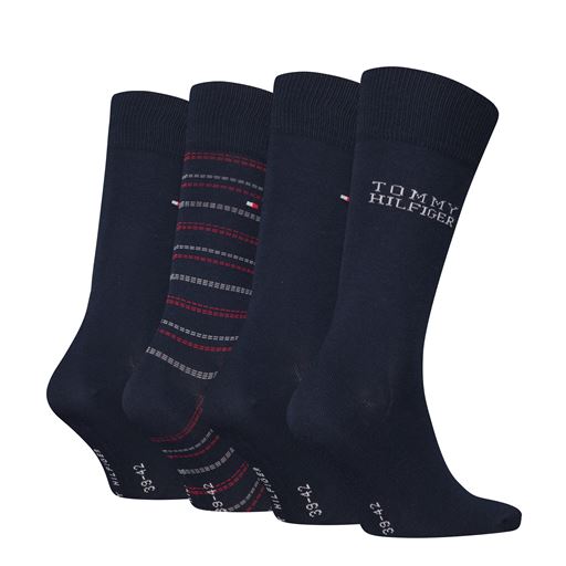 Tommy Hilfiger Gaveæske 4-pak Strømper, Navy, 39-42