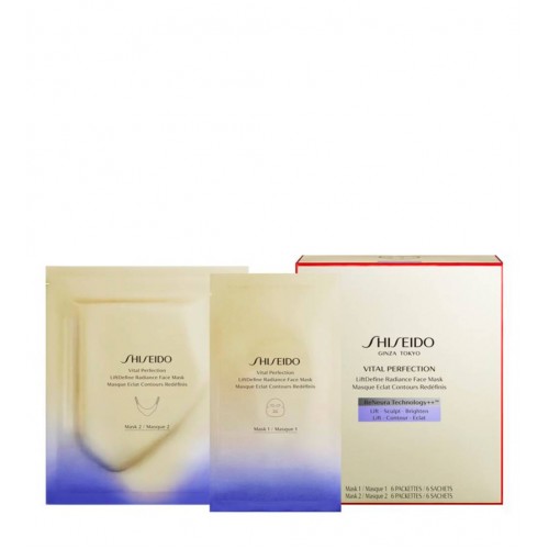 Shiseido Vital Perfection Liftdefine Radiance Face Mask 6 Unidades