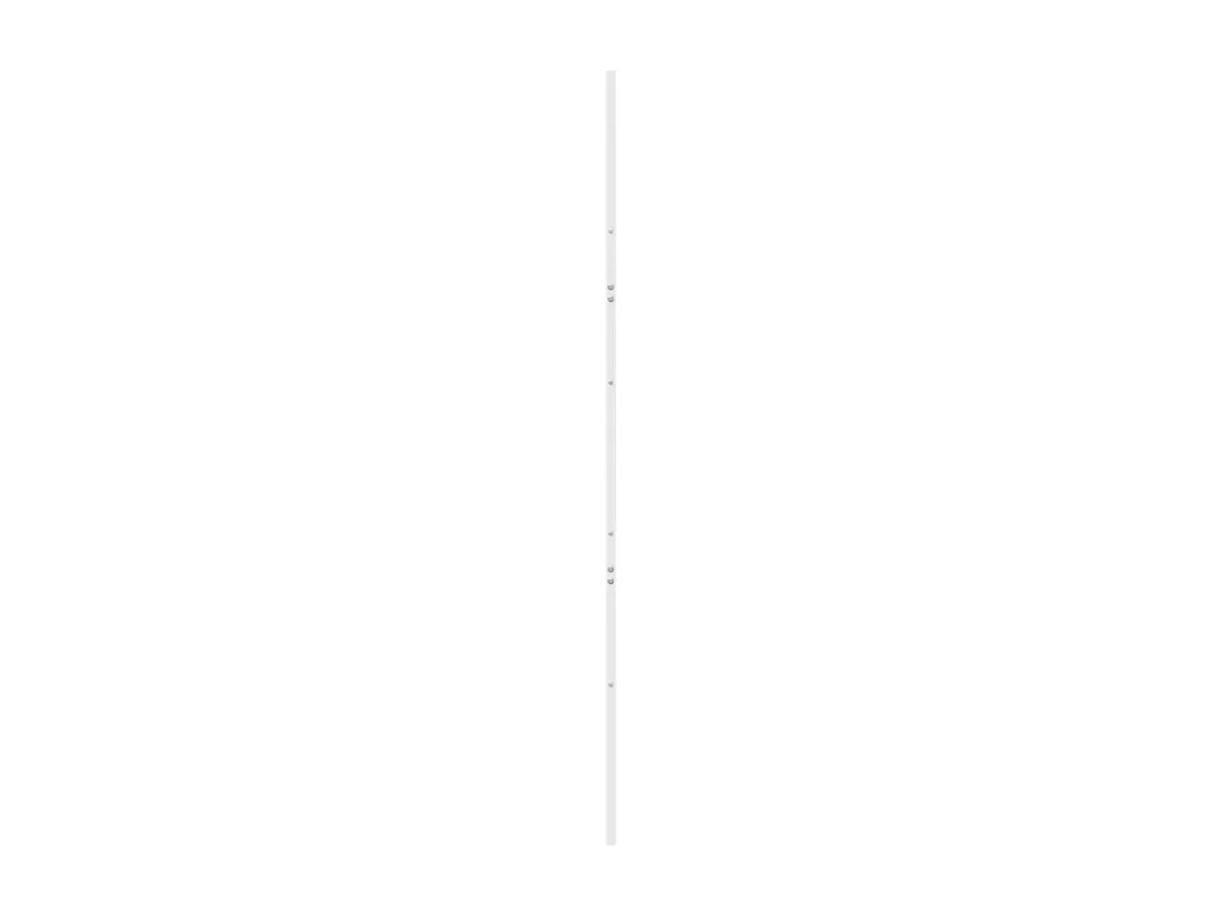 Porte de grange blanc 100x208 cm bois massif de pin