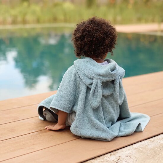 Poncho de bain en éponge   Sea Green        de               Jollein