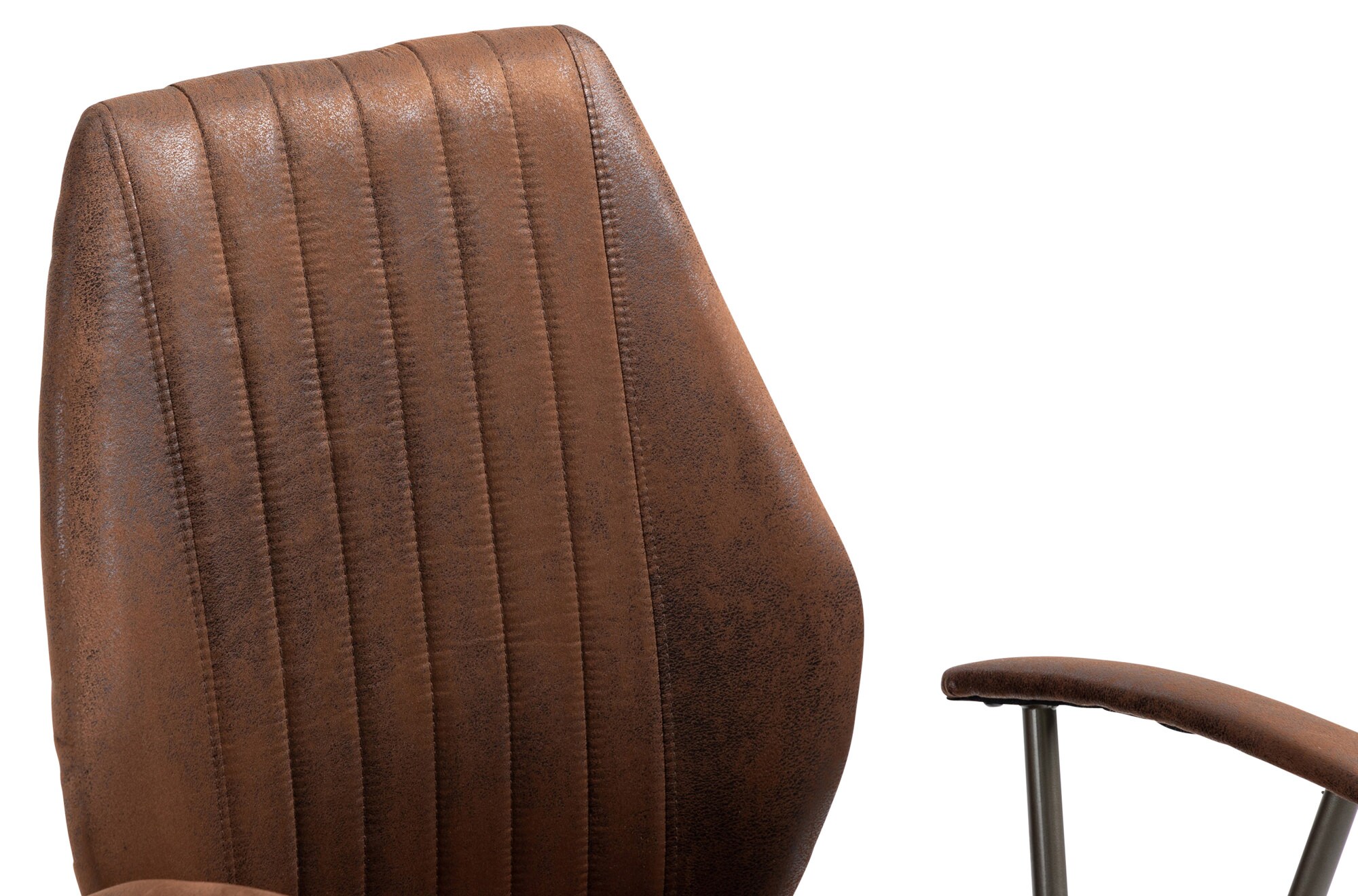 CLP Bürostuhl Nampa Im Industrial Design I Gesteppter Schreibtischstuhl Mit Wippfunktion Und Stufenloser Höhenverstellung