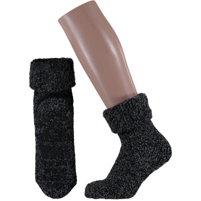 apollo Slofsok Anti Slip Unisex Zwart 43-46 1paar