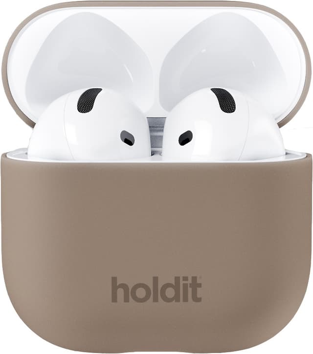 Holdit AirPods 4 Silicone etui (mochabrun)
